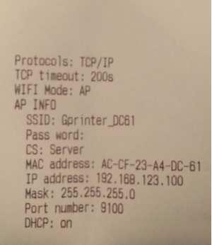 1 z 23 2017-03-17 10:39 Instalacja drukarki ADM dla interfejsu WiFi Z ElzabWiki Aby wydrukować dane sieci należy przy włączonej drukarce nacisnąć przycisk na pakiecie złącz. Domyślny adres IP to 192.