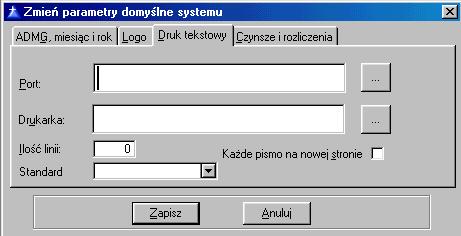 Aby uruchomić pole do wpisywania portu moŝna wcisnąć lewy klawisz myszy w momencie, gdy kursor jest nad białym polem obok napisu Port, lub wcisnąć <ALT> i trzymając go nacisnąć klawisz <p>.