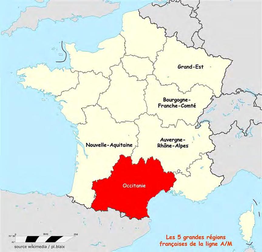 L Occitanie en bref 2 nde plus grande région de France avec 13 départements et 72 724 km2 (plus grande que l Irlande ou 2 fois la Belgique) 5 ème région pour la