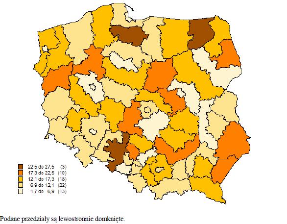 Załącznik nr 12 do REGULAMINU KONKURSU dotyczącego projektów złożonych w ramach: Osi X Inwestycje w infrastrukturę społeczną dla poddziałania 10.1.2 Infrastruktura usług społecznych w ramach RPO WO 2014-2020 Nabór I Źródło: Pomoc społeczna i opieka nad dzieckiem i rodziną w 2014 r.