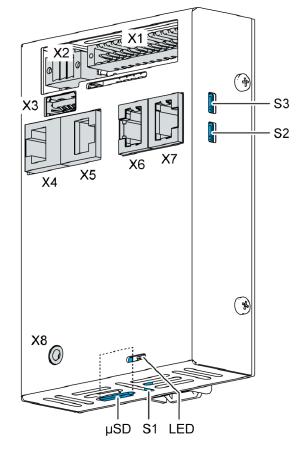 ECC2100 256 MB pamięci flash 256 MB pamięci RAM Środowisko programowania CODESYS V3 (IEC 61131-3) 4 wejścia cyfrowe 4 wyjścia cyfrowe (0.