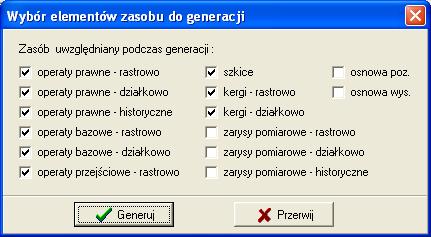 Jeśli z internetowej wymiany danych korzysta mniejszość użytkowników, powyżej opisane opcje powinny być odznaczone, zaś kopię zasobu wystarczy generować tylko dla prac zgłoszonych drogą internetową.