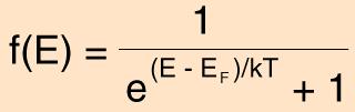 Statystyka Fermiego-Diraca Energia Fermiego: prawdopodobieństwo obsadzenia stanu =1/2 Fermiony podlegają statystyce Fermiego-Diraca.