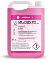 5 Gotowy do zastosowania Kanister: 4 x 5 kg kod: 1420005 Kanister: 20 kg kod: 1420020 DR MANUDerm Mydło do higienicznego mycia i dezynfekcji rąk Rozpuszcza i dysperguje