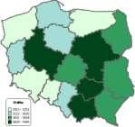 Interesująco przedstawia się analiza relacji kwot wsparcia z PROW w kontekście jednorocznego PKB brutto w poszczególnych województwach daje się zaobserwować prawidłowość, że im słabsze gospodarczo