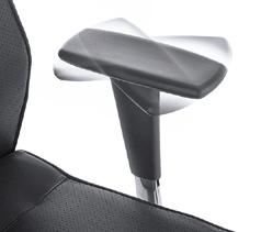 In the SL type, adjustment of the angle between seat and backrest is