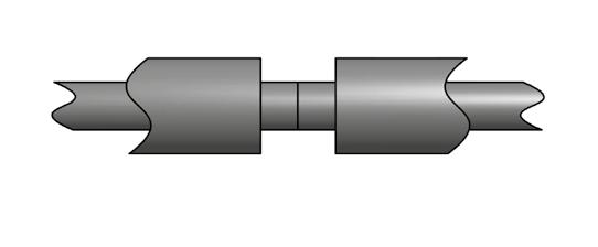 In case of a leak in the process tube the escaping medium flows into the safety space and can be neutralised and harmlessly discharged from the system.