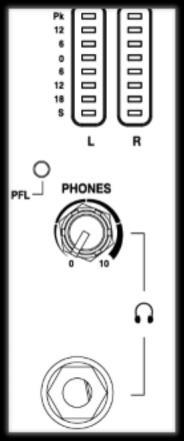 Podłącz profesjonalne słuchawki to wyjścia PHONES i ustaw bezpieczny poziom głośności pokrętłem PHONES level.! 8.