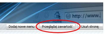 Edycja zawartści pzawala nam na ddanie wpisów w knkretnej kategrii lub edycję już