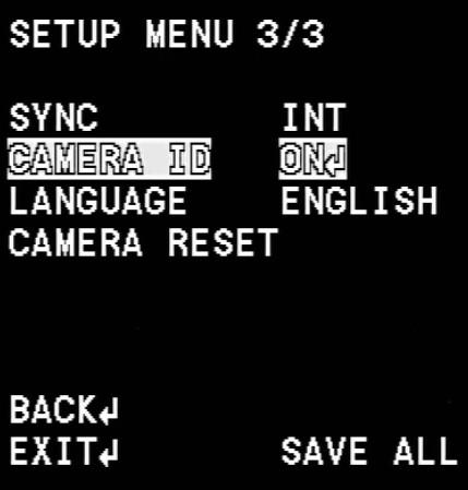 Sync Mode (Tryb synchronizacji): Default setting (domyślna konfiguracja) Internal Sync (wewnętrzna