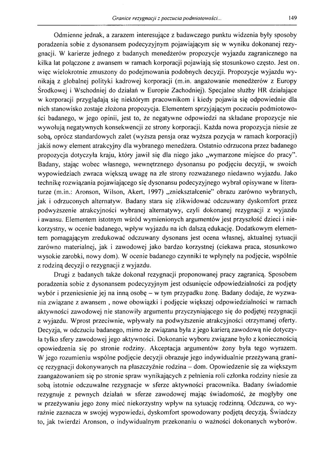 Granice rezygnacji z poczucia podmiotowości.