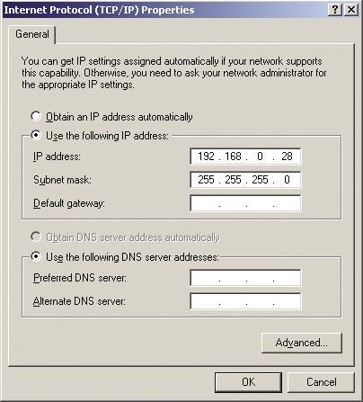 Dodatek C - Konfiguracja adresów IP W systemie Windows 2000: Wybierz Start > Settings (Ustawienia) > Network and Dial-up Connections (Sieć i połączenia dialup) > Kliknij