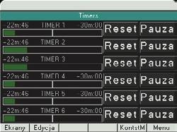 alarmu pauza/kontynuacja odliczania czas do wyłączenia alarmu Rys. 8.