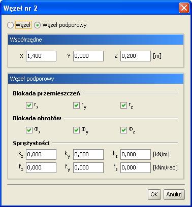 Modyfikowanie wprowadzonego układu (konkretna grupa prętów) Rozbij rowych. Rozbija elementy wymiarowe na pręty w danej grupie prętów (usuwa element z projektu).