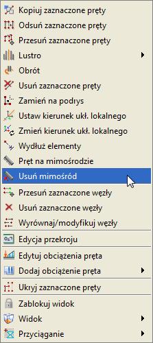 wprowadzonym na jednym końcu pręta. Pręty z takim samym mimośrodem na obu końcach pręta.