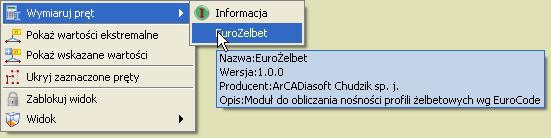 17 Wywołanie wymiarowania stali wg PN-EN 1993-1-1 Eurokod3 EuroŻelbet - podstawowy moduł do wymiarowania elementów prętowych w żelbecie wg normy: PN-EN 1992-1-1 Eurokod2: Projektowanie konstrukcji z