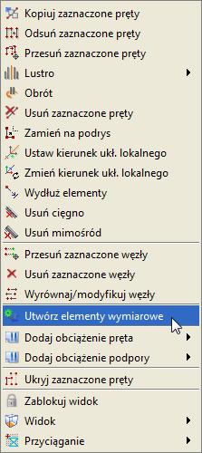 Wymiarowanie zbiorcze wymiarowania traktowany jest jak jeden pręt. To znaczy że np.