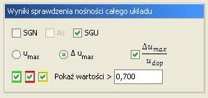 18 Gdy w projekcie występują grupy i kombinacje obciążeń Rys. 14.