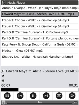 Muzyka Urządzenie obsługuje format plików MP3 i WAV.