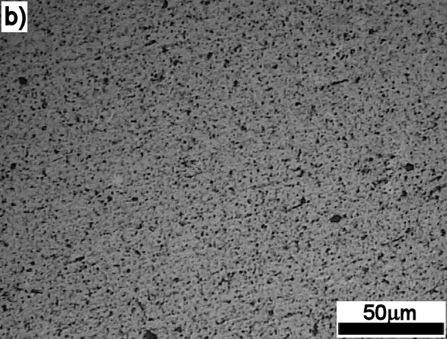 % of: a) 325 mesh AlN, ~1 µm AlN and submicron AlN; arrows designation: black - AlN particles, white -