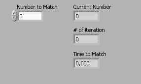 losowych wartości zadanej przez użytkownika. Panel czołowy 1. Otwórz plik programu Auto Match.vi (plik został utworzony wcześniej (Laboratorium 3 /Ćwiczenie 3.1 /Znajdź liczbę).