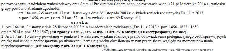 A-Sąd Najwyższy, B -sąd rejonowy, C -sąd okręgowy Materiał źródłowy do zadania Podaj pełną nazwę konstytucyjnego organu, który wydał powyższy wyrok.