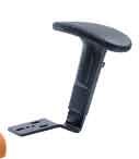 armrest with back-forward adjustable pad PU or PP P45PU/PP Podłokietnik regulowany 2D z