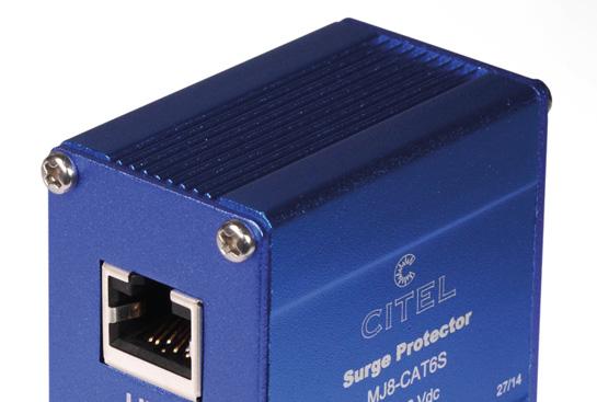 Ogranicznik przepięć dla sieci Ethernet i sieci sygnałowych MJ8CAT6S Wydajny moduł kompaktowy o sieci typu CAT6 0Gbit Ekranowany, odpowiedni do okablowania typu ST Optymalny poziom ochrony Zgodny z