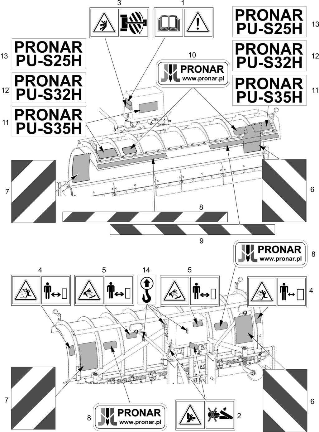 NALEPKI INFORMACYJNE I