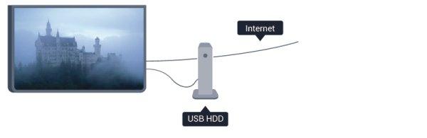 Aby wstrzymać odtwarzanie Aby można było wstrzymywać program, wymagany jest zgodny ze standardem USB 2.0 dysk twardy o pojemności co najmniej 32 GB.