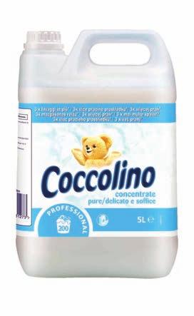 Zmiękczanie tkanin Coccolino Concentrate Pure Coccolino Concentrate Pure to produkt zmiękczający do płukania tkanin, o świeżym zapachu.