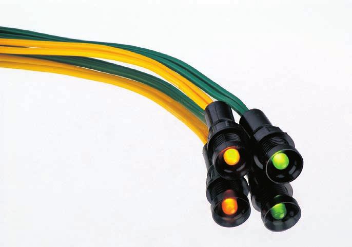 Wprowadzenie o średnicy ø 10 mm (rys. 3) nazwa handlowa medium Lampki sygnalizacyjne z diodami LED stosowane są do sygnalizacji stanów obwodów elektrycznych, urządzeń i procesów technologicznych.