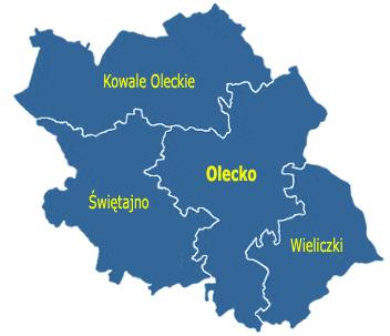 3. Charakterystyka społeczno-gospodarcza Gminy Olecko 3.1 Lokalizacja gminy Gmina Olecko położona jest w północnej Polsce, we wschodniej części województwa warmińsko-mazurskiego, w powiecie oleckim.