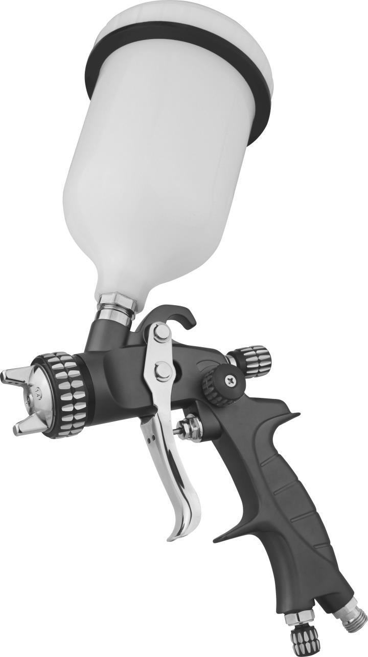 PISTOLET LAKIERNICZY SPRAY GUN TBH101AG INSTRUKCJA OBSŁUGI I UŻYTKOWANIA OPERATING AND SAFETY INSTRUCTION ИНСТРУКЦИЯ ПО ЭКСПЛУАТАЦИИ Model TBH101AG Rozmiar dyszy 1,4 / 1,7 / 2,0 mm Pojemność