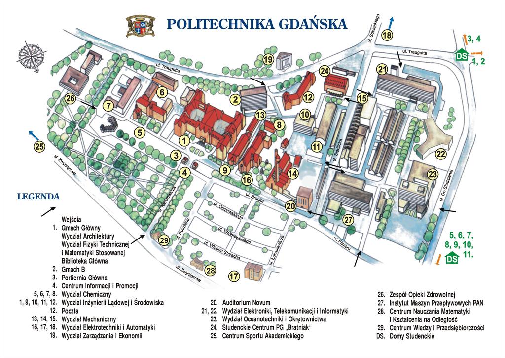 1.1. Dane kontaktowe Adres: Wydział Elektroniki, Telekomunikacji i Informatyki ul. Gabriela Narutowicza 11/12 80-233 Gdańsk tel.