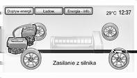 Wskaźniki i przyrządy 77 Zasilanie z akumulatora -