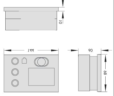 Pod³¹czenie elektryczne i monta Regulator sk³ada siê z obudowy, modu³u elektronicznego oraz podstawki z listw¹ zaciskow¹. Do ka dego zacisku mo na pod³¹czyæ 2 przewody o przekroju maks. 1,5 mm 2.