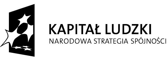 CZŁOWIEK NAJLEPSZA INWESTYCJA Projekt współfinansowany przez Unię Europejską w ramach Europejskiego Funduszu Społecznego Projekt Aktywność i integracja szansą na lepsze jutro realizowany w ramach