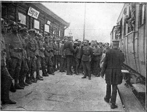 Pierwszy transport legionistów przybył do Szczypiorna 14 lipca 1917r.