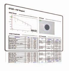 Tier-2 Optical Time Domain Reflectometer do jednomodowego oraz wielomodowego okablowania światłowodowego OTDR II jest pierwszym tabletem zainspirowanym wcześniejszym modelem OTDR - jest poręczny,