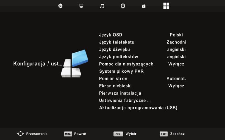 Sterowanie menu TV Ustaw hasło - Zmień domyślne hasło. Blokuj Program - Zablokować określone kanały telewizyjne. Blokada dla dzieci - Blokowanie kanałów telewizyjnych oparte na ograniczeń wiekowych.