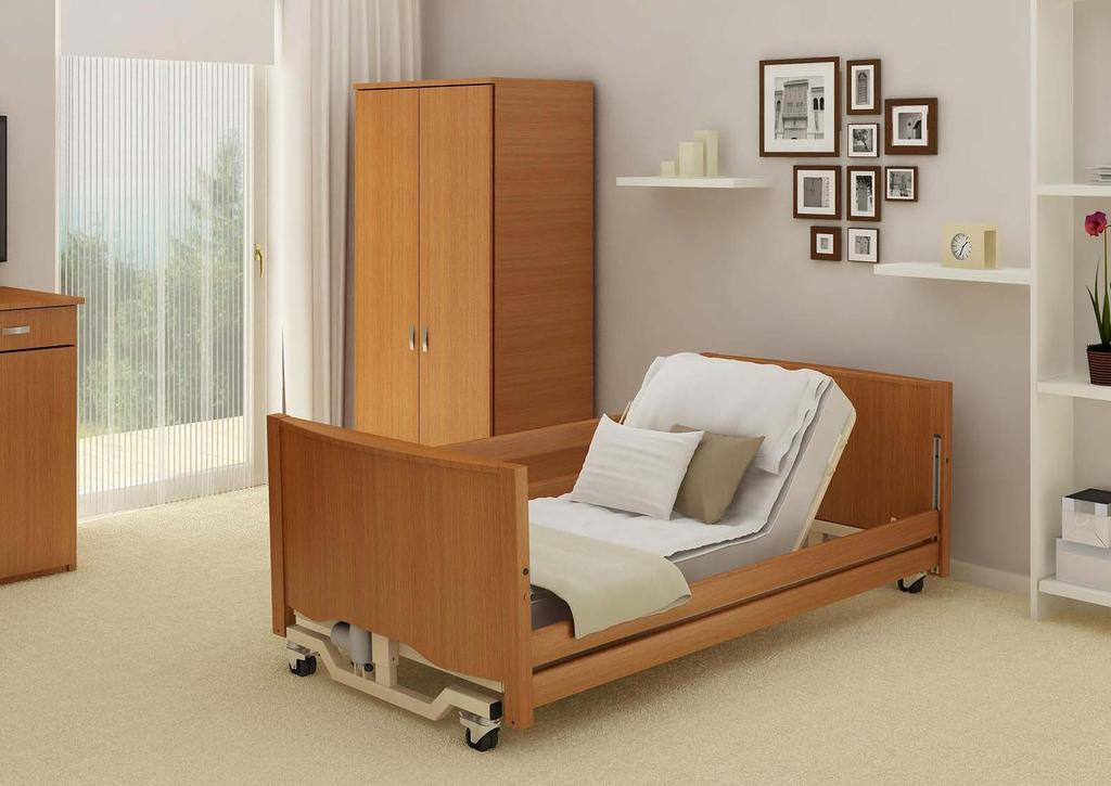 doskonałą jakością. Atrakcyjny wygląd łóżka zapewnia estetyczna drewniana obudowa.