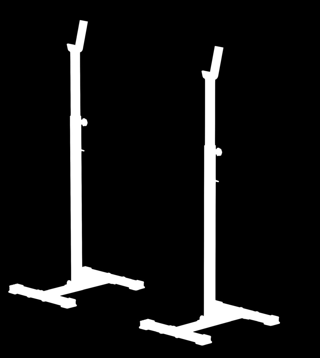 cm długość / length: 50 cm waga / weight: 2 x 7,9 kg regulacja stojaka / adjustable stand: 8 pozycji / positions maksymalne obciążenie / maximum load: 300 kg profil konstrukcyjny /