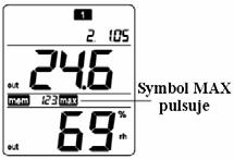 Gdy cyfry dnia zaczną pulsować, używając przycisków PLUS lub MINUS ustawić żądany dzień i przycisnąć SET, aby potwierdzić zmiany i przejść do trybu ustawień jednostek temperatury.