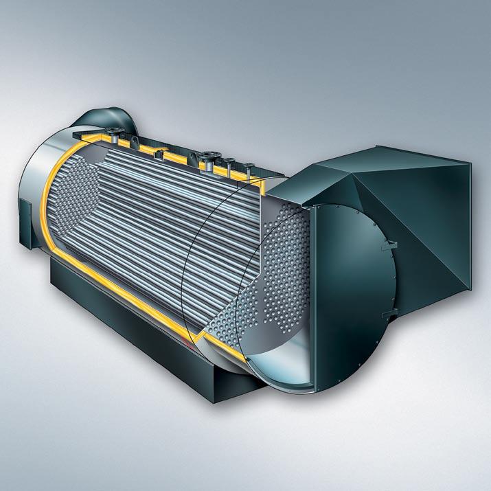 Top Technika VITOMAX 200 typ AHK odzysknicowy kocioł do wytwarzania wody gorącej lub pary Kotły odzysknicowe wykorzystują ciepło spalin z procesów spalania lub strumieni gorącego powietrza z procesów