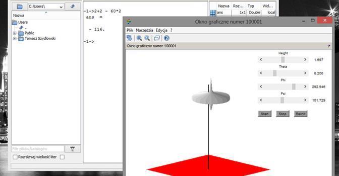 Scilab 5.5.2 Scilab to darmowe, rozbudowane i wieloplatformowe narzędzie naukowe. Aplikacja w głównej mierze przeznaczona jest do wykonywania obliczeń numerycznych.