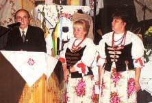 Obchody 50-lecia KGW; od lewej Andrzej Krawczyk,