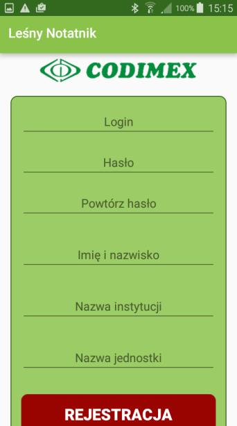 4.1 Rejestracja użytkownika Po zapoznaniu z