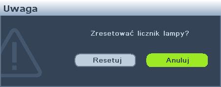 7. Dokręć śrubki, które mocują lampę w projektorze. Poluzowana śrubka może spowodować wykonanie połączenia w sposób nieprawidłowy i w rezultacie doprowadzić do wadliwego działanie urządzenia.