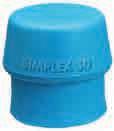 Nakładki do młotków Simplex 54193 Superplastik, iały, ardzo odporne i niezniszczalne tworzywo sztuczne, odporne na działanie